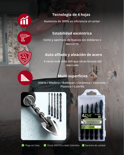 ¡GRAN LANZAMIENTO! | Set X5 Brocas Perfora-Todo